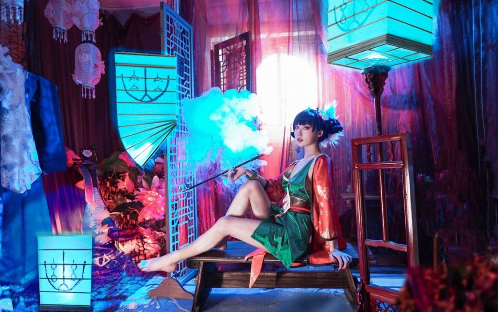 阿包也是兔娘角色扮演作品图片