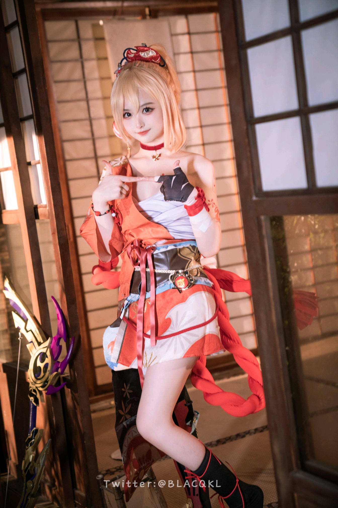 白莉爱吃巧克力Cosplay写真精选图片