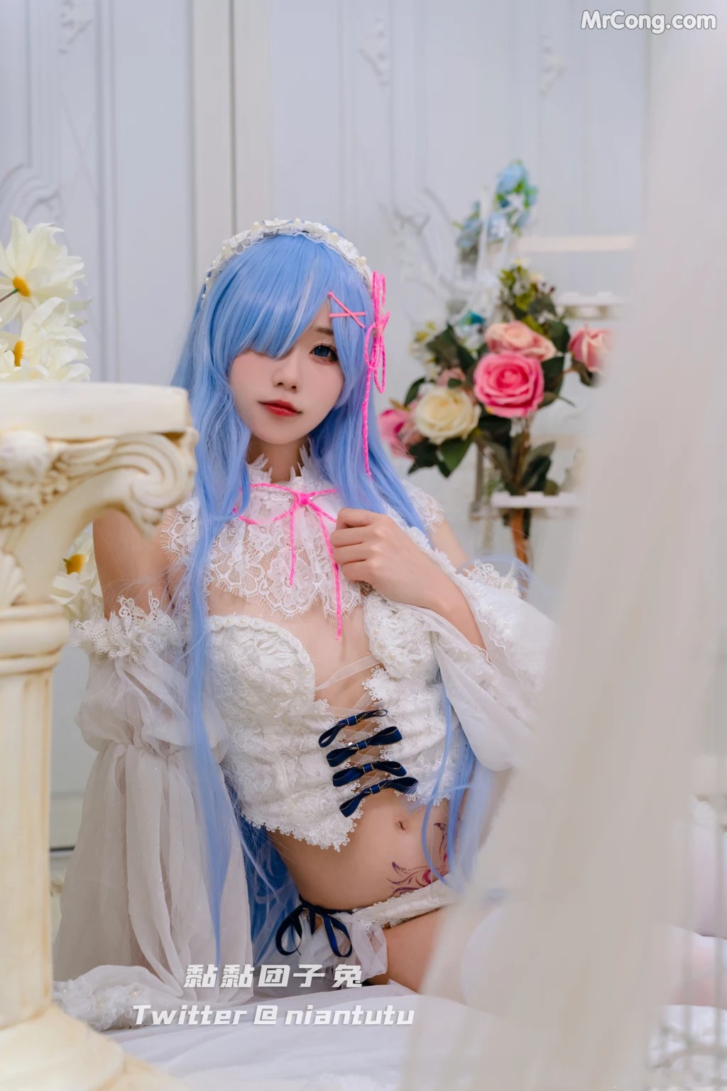 黏黏团子兔 Cosplay写真图片 1
