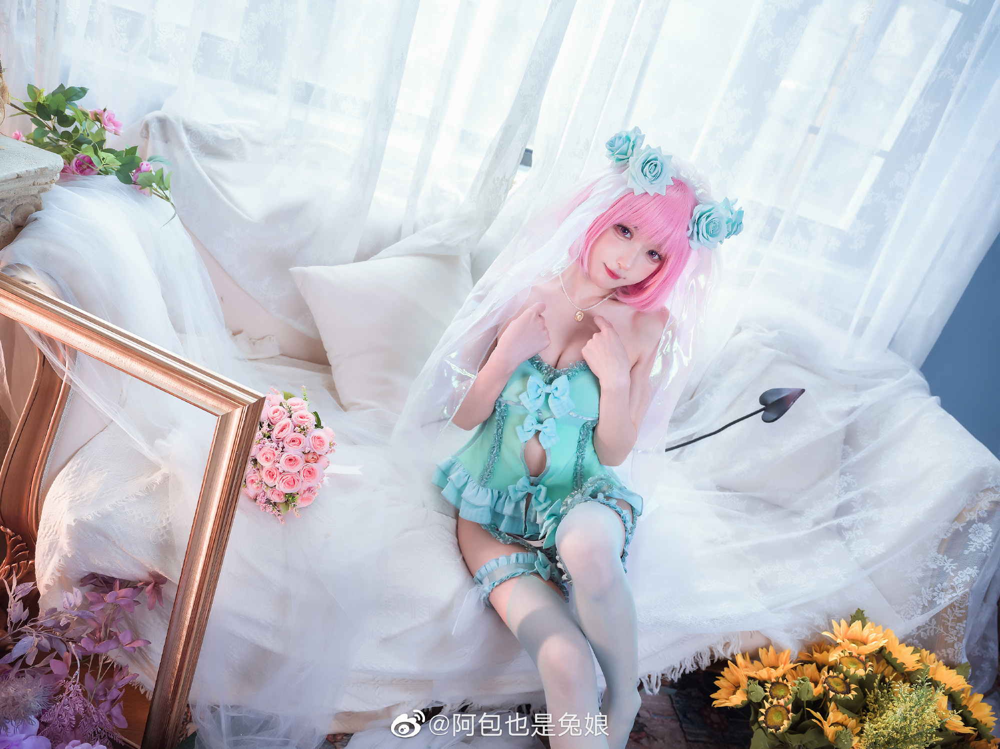 阿包也是兔娘 Cosplay写真图片 2